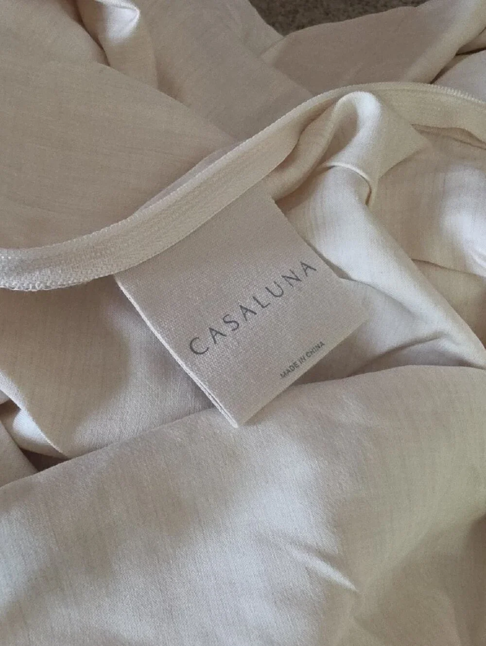 Casaluna Full Queen Luxury Rayon Bamboo Duvet Set Natural Cooling